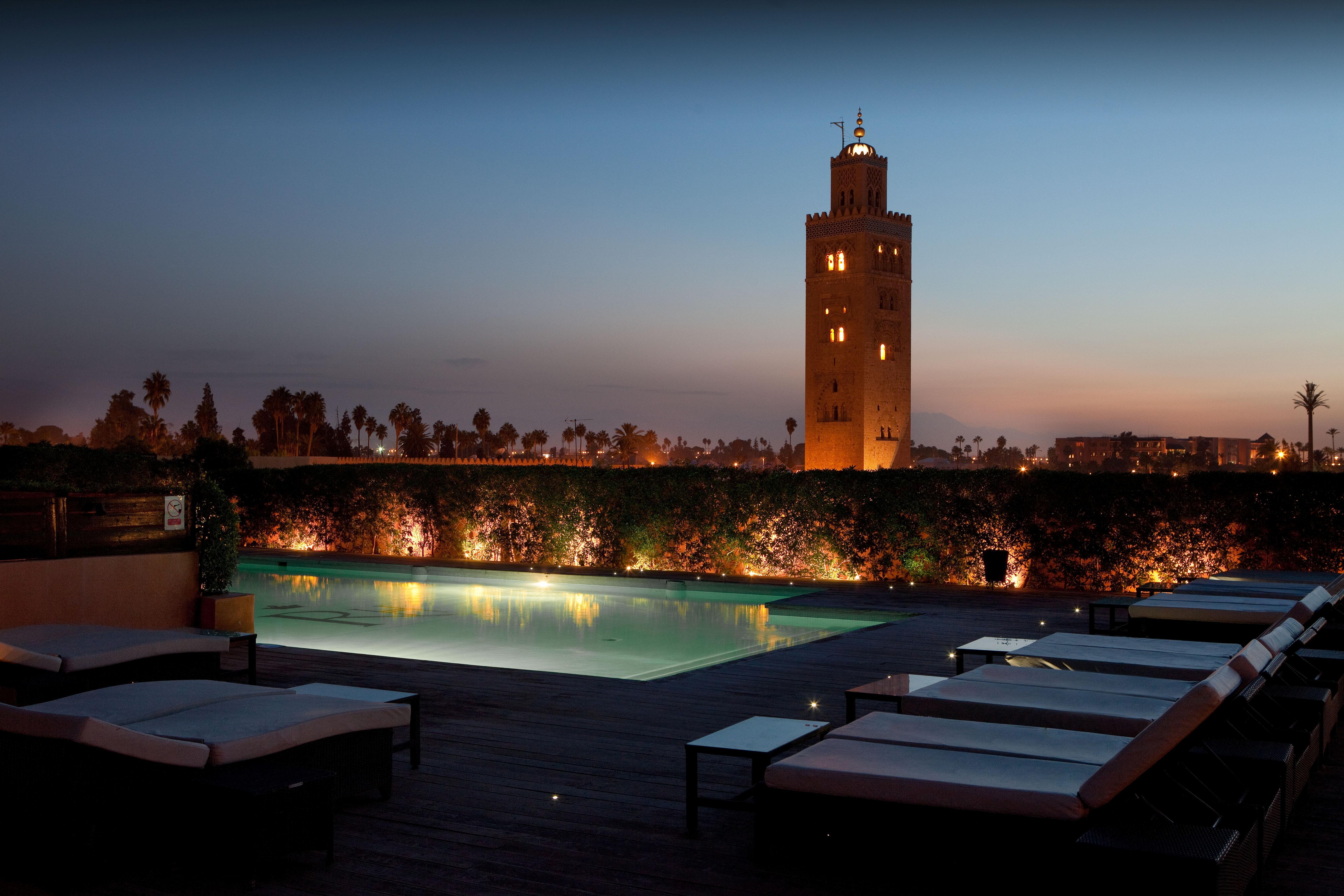 Les Jardins De La Koutoubia Hotel Marrakesh Exterior photo The rooftop pool at the Mandarin Oriental, Marrakech